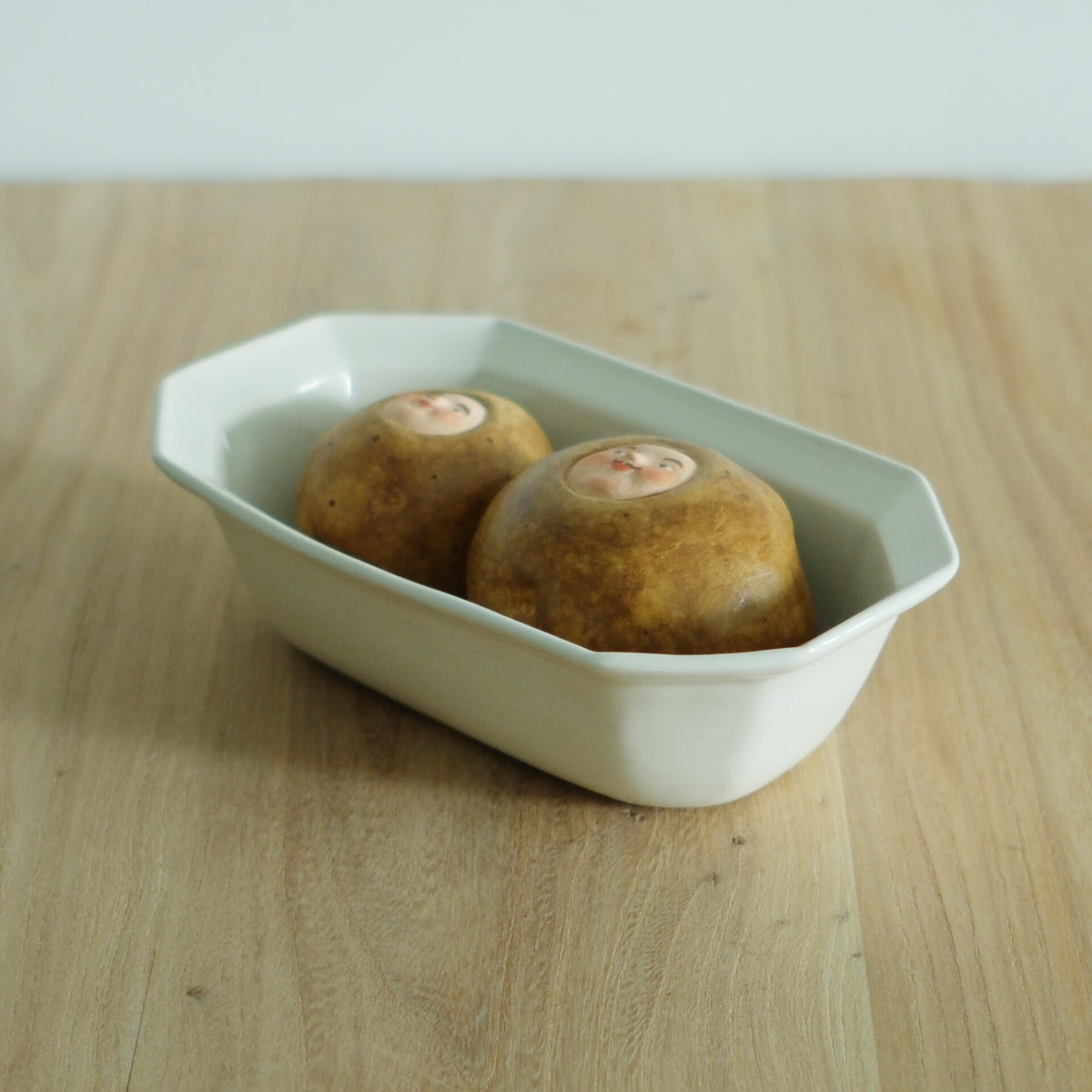Naozumi Tanaka octagonal bowl / salad bowl / fruit plate