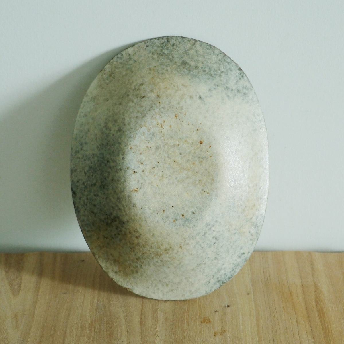 Koji Takagi oval dish / shallow soup plate / dinner plate