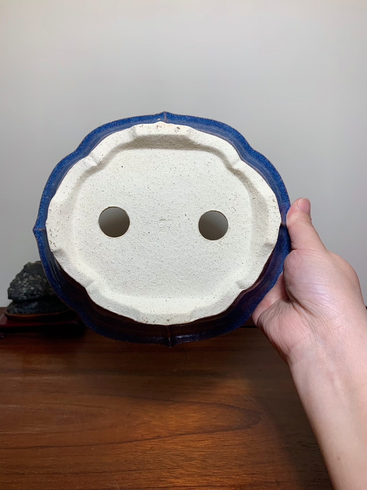 Nidaishōseki Kiln-Transmuted Sword Mokko Japanese Pot