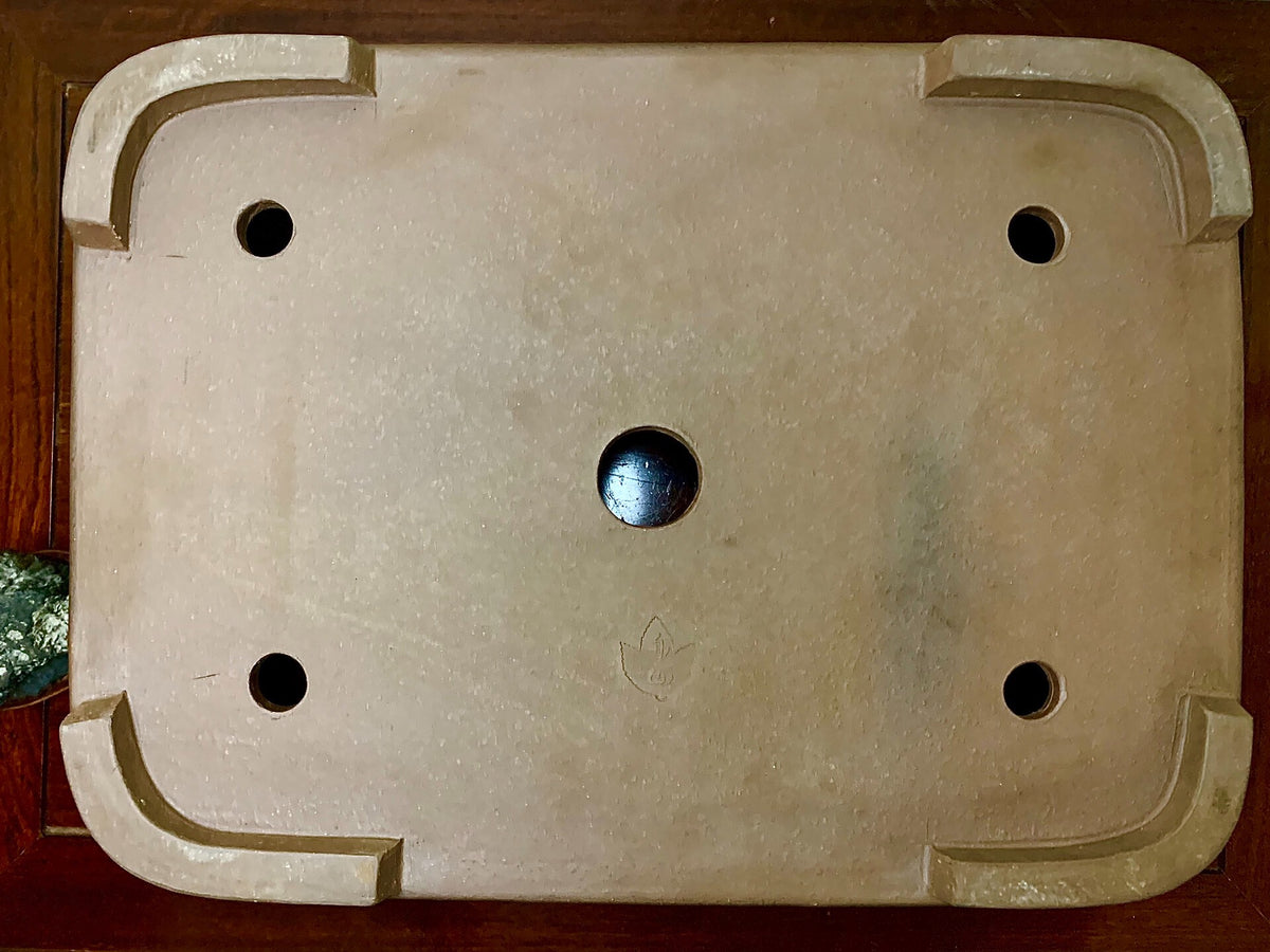 Suzuki Shōzan Shidei Waist-Line Cut Standing Rectangular Japanese Pot