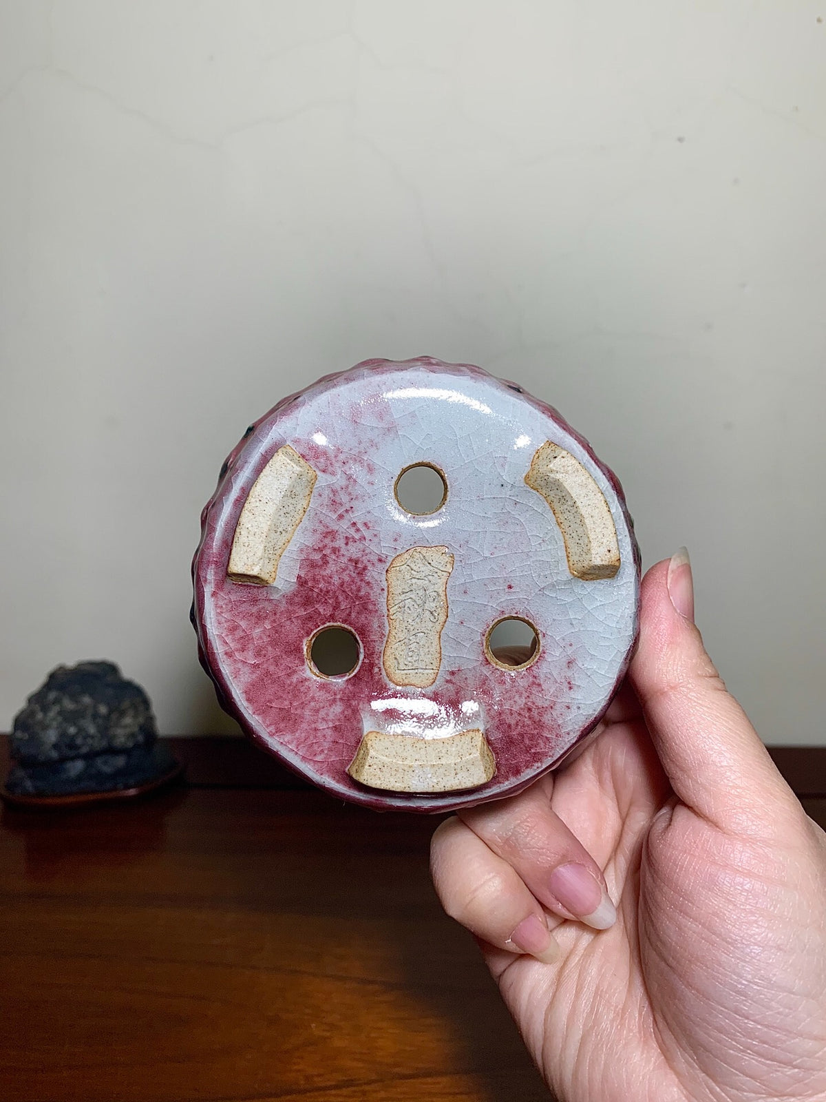 Studded Round Pot, Kiln-Transmuted by Suzuki Akinao