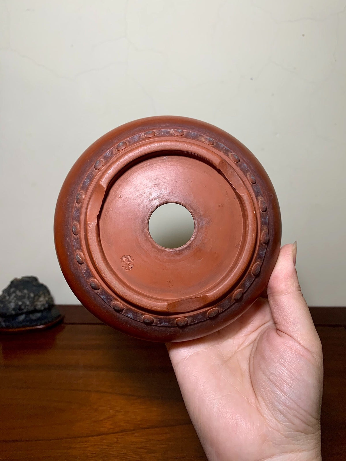 Shudei Double Studded Japanese Pot by Ryu Kou