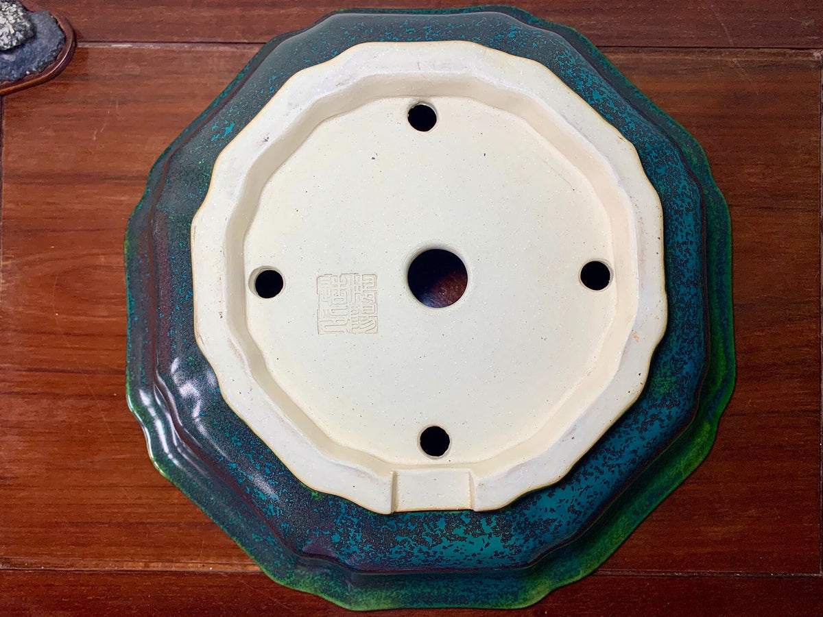 Hongyang Cloth-Textured Glaze Large Wheel Flower Japanese Pot