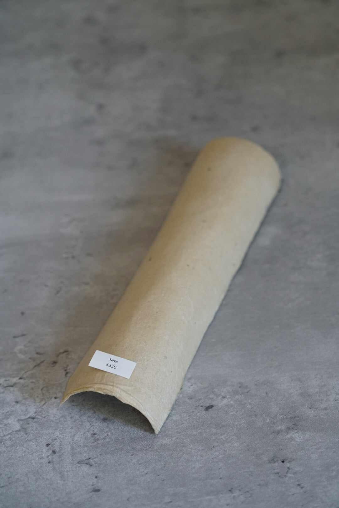 Tete washi tea scoop — 18.5 cm long, 5 cm wide, 2.5 cm high