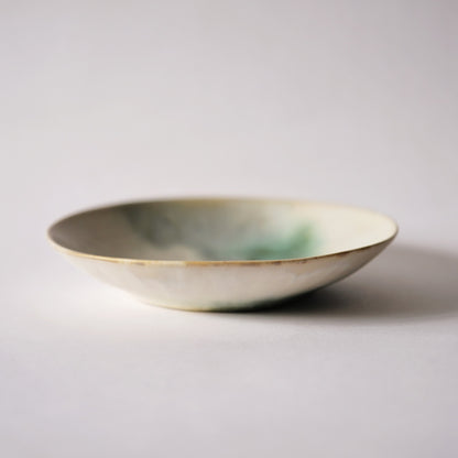Shinsaku Nakazono round plate / dinner plate / dessert plate / breakfast plate — 18.3 cm, 3.5 cm high