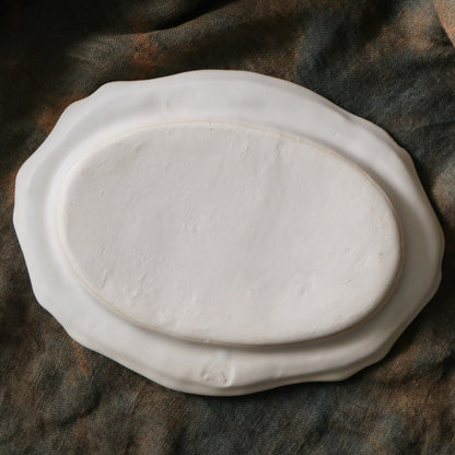 Nagahama Yukiko scalloped-edge plate / breakfast plate / main course plate