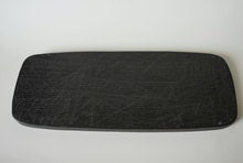 Tomiyama Koichi carved-pattern angular tray