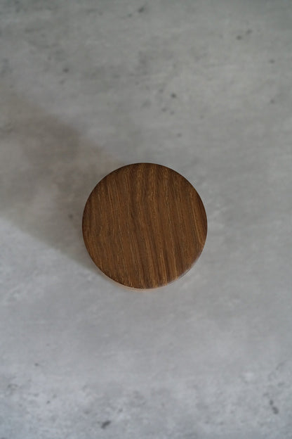 Japanese woodwork artist Tatsunori Sato lidded storage jar — 5.2 cm, 6.5 cm high