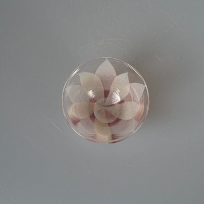 Japanese glass artist Ito Natsuki handmade tea cup — 8 cm, 4 cm high, 80 ml — piece 2 of 2