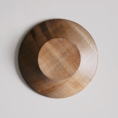 Katsuya Matsumoto wooden small plate / saucer / cup coaster