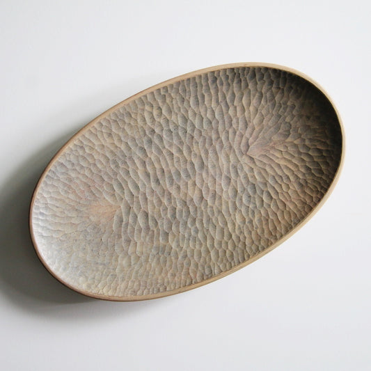 片田学 木盘 茶盘 漆盘 椭圆盘