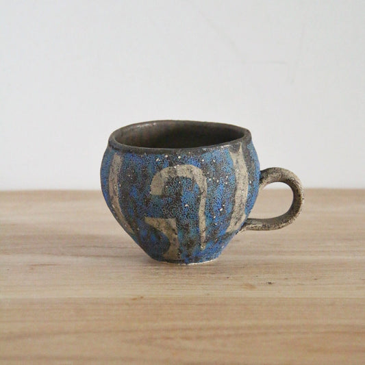 马川祐辅  马克杯 咖啡杯 茶杯 拉花杯 蓝色