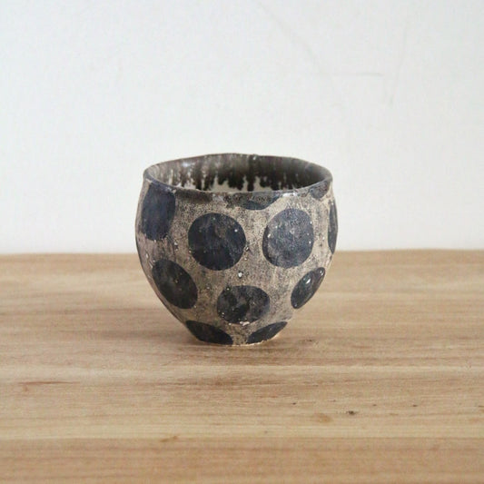 马川祐辅  咖啡杯 汤吞 拉花杯 手握杯  黑色