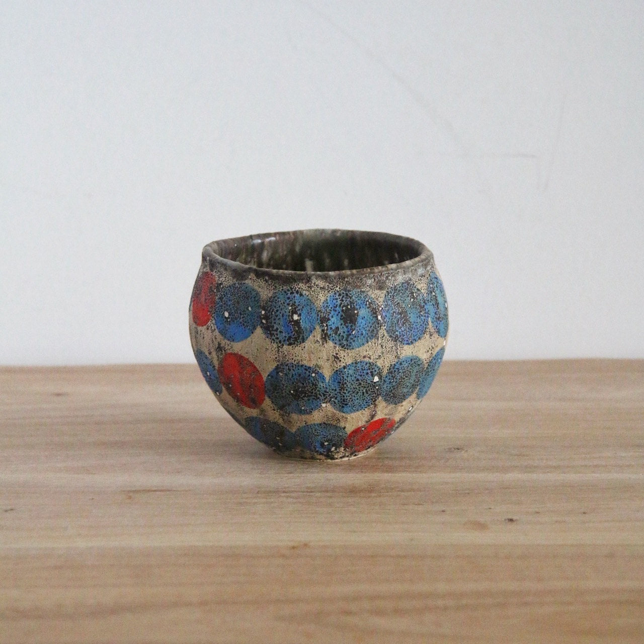 马川祐辅  咖啡杯 手握杯 拉花杯 汤吞 蓝色