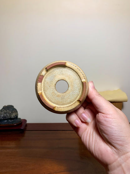 Heian Kōzan, Double Rope-Rimmed Round Pot with Seven Treasure Pattern