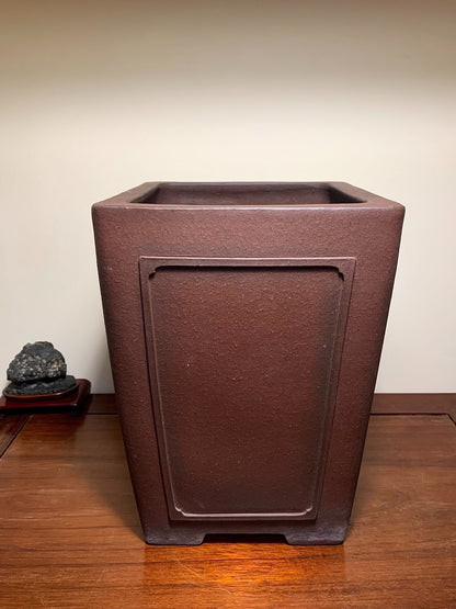 Matsuizan Aki Cut-Foot Cylindrical Pot Japanese Flower Pot