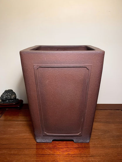 Matsuizan Aki Cut-Foot Cylindrical Pot Japanese Flower Pot