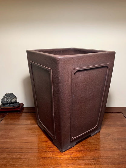 Matsuizan Aki Cut-Foot Cylindrical Pot Japanese Flower Pot