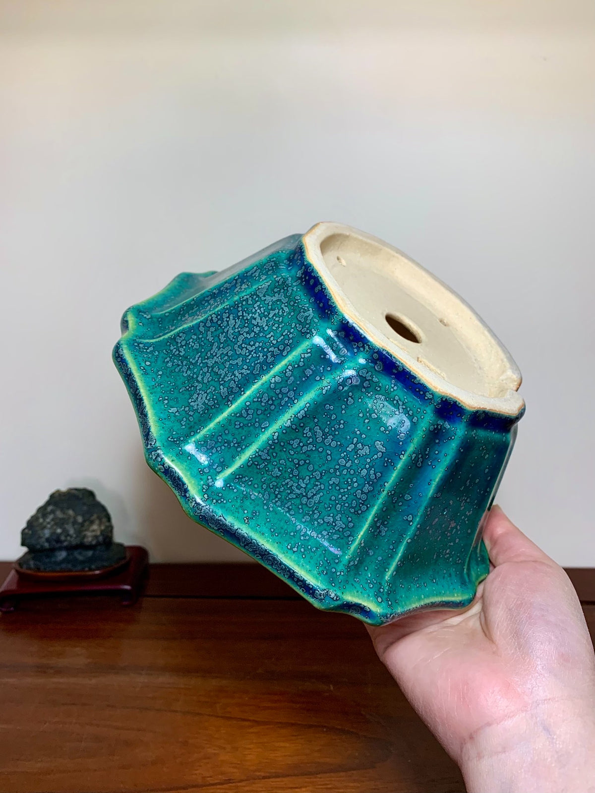 Hongyang Highest Grade Cloth-Textured Glaze Japanese Flower Pot