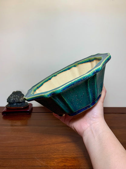 Hongyang Highest Grade Cloth-Textured Glaze Japanese Flower Pot