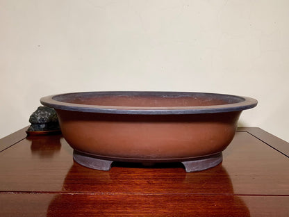 Outer Rim Oval Japanese Flower Pot by Hokido