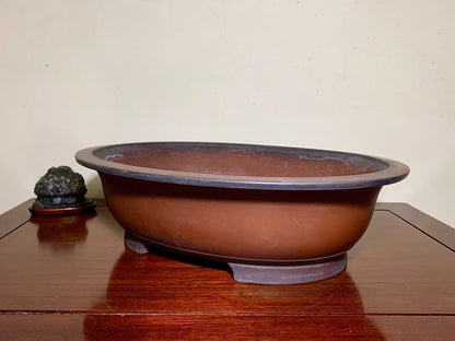 Outer Rim Oval Japanese Flower Pot by Hokido