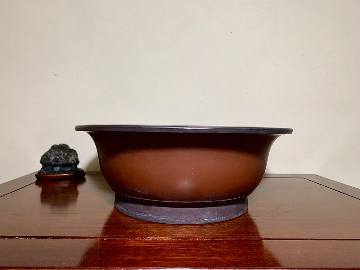 Outer Rim Oval Japanese Flower Pot by Hokido