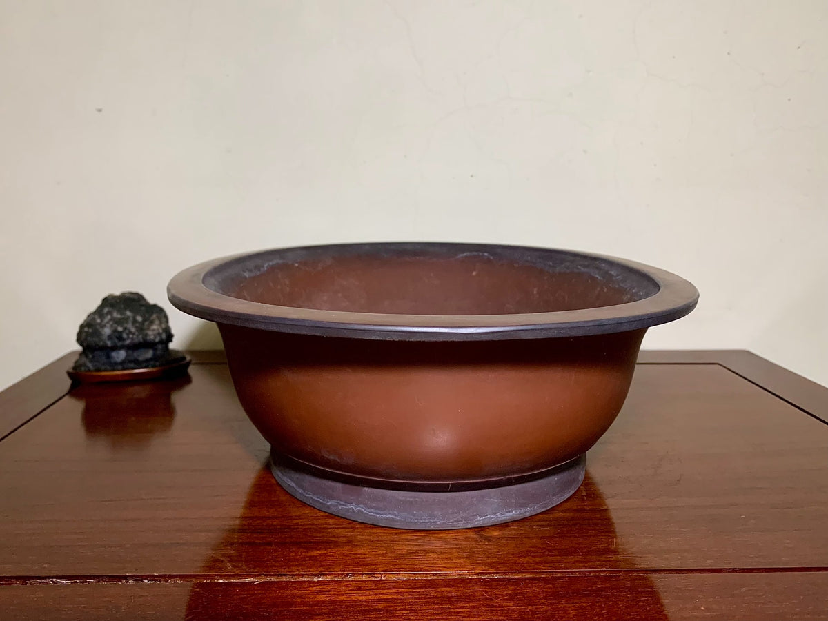 Outer Rim Oval Japanese Flower Pot by Hokido