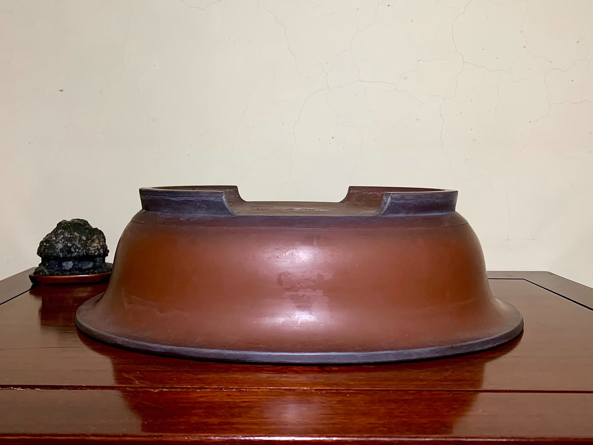 Outer Rim Oval Japanese Flower Pot by Hokido