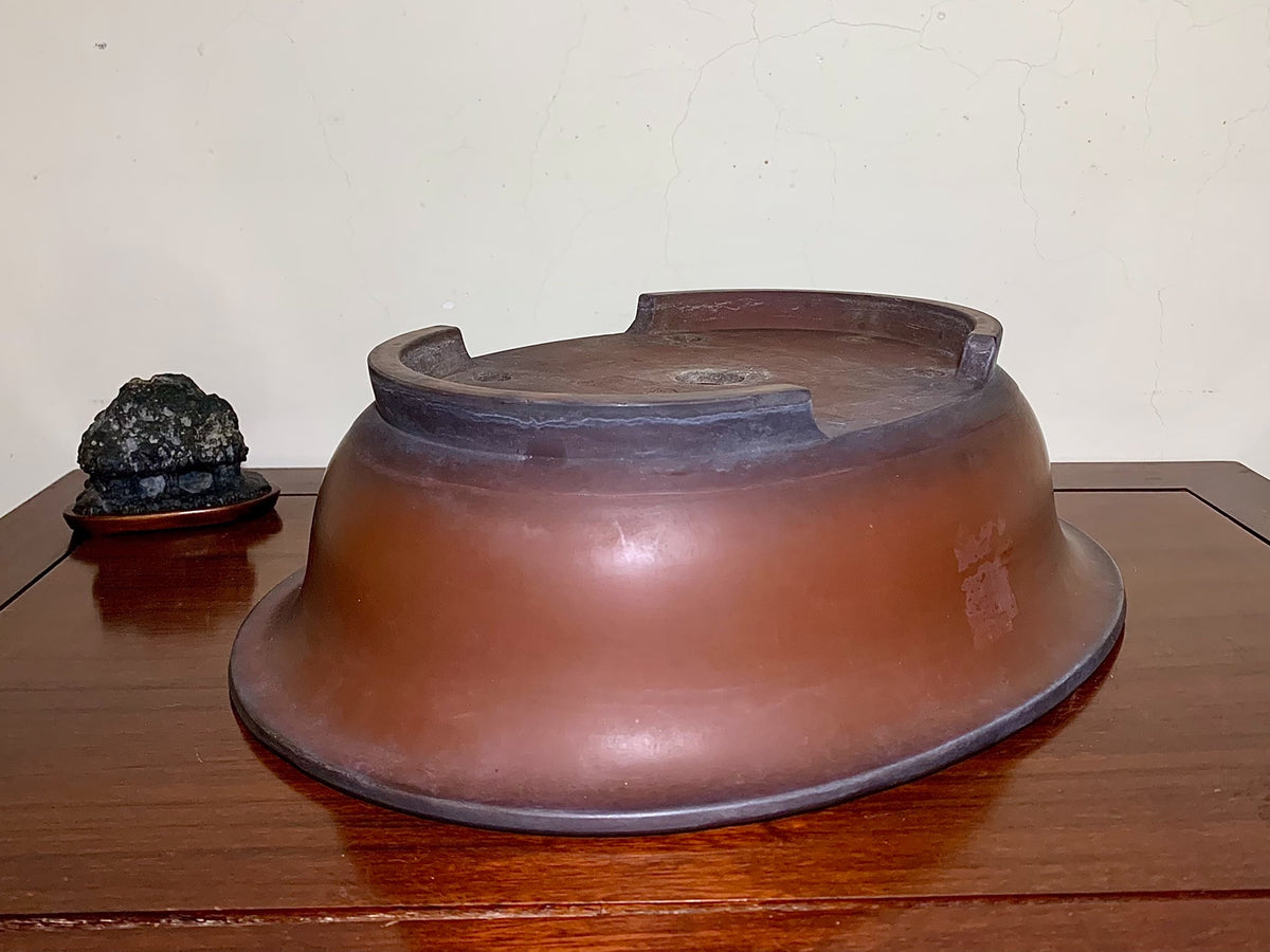 Outer Rim Oval Japanese Flower Pot by Hokido
