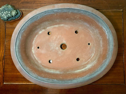 Outer Rim Oval Japanese Flower Pot by Hokido