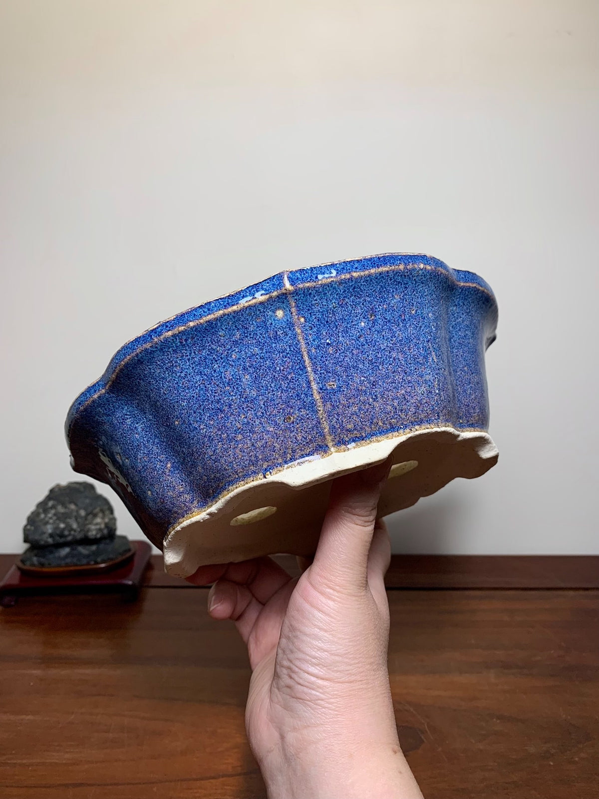 Nidaishōseki Kiln-Transmuted Sword Mokko Japanese Pot