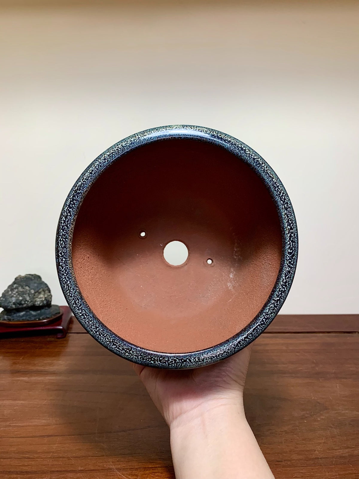 Sea Mouse Glaze Cylindrical Pot, Japanese Flower Pot by Yōzan