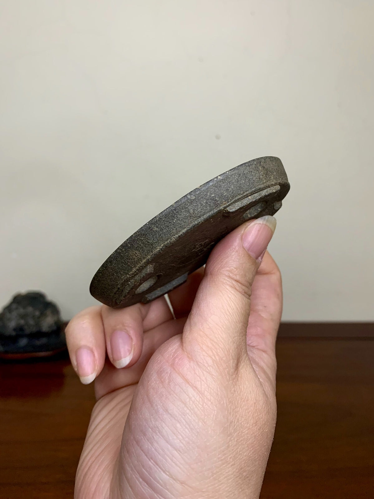 Suzuki Shōzan Cut-Foot Lower Band Oval Japanese Flower Pot