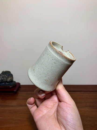 Ito Tunnō Rare Cylindrical Pot Japanese Flower Pot