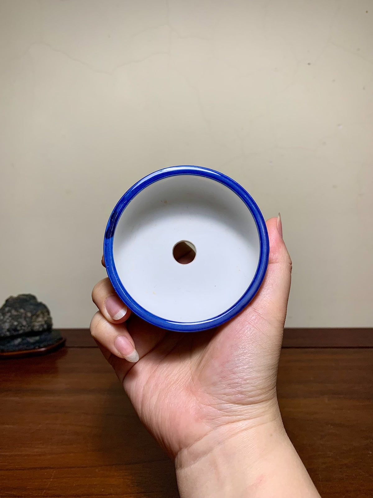 Shishu·Kōhō Enameled Landscape Round Pot