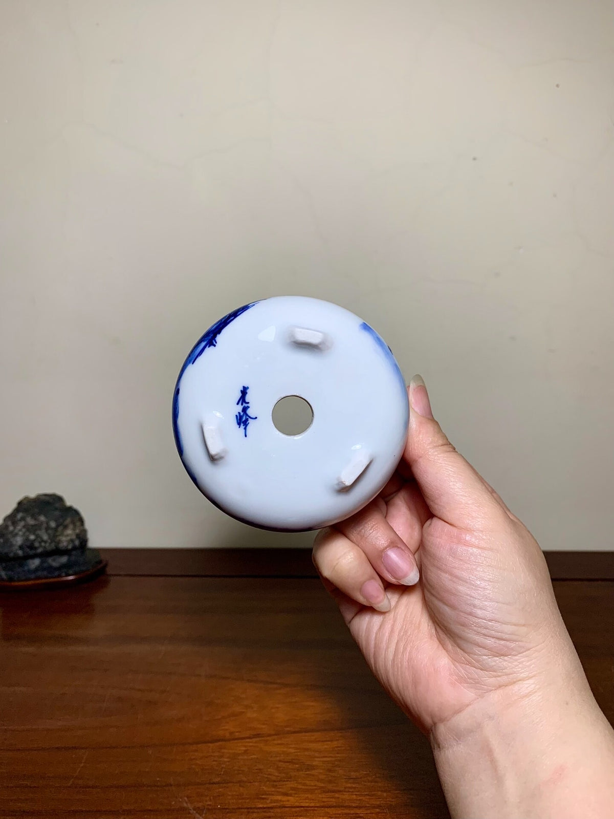 Shishu·Kōhō Enameled Landscape Round Pot