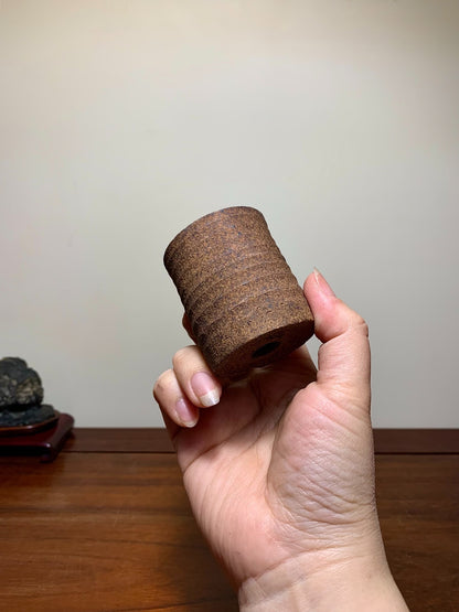 Takahashi Akio Cut-Foot Cylindrical Pot Japanese Bonsai Pot