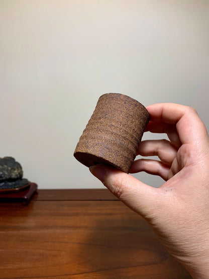 Takahashi Akio Cut-Foot Cylindrical Pot Japanese Bonsai Pot