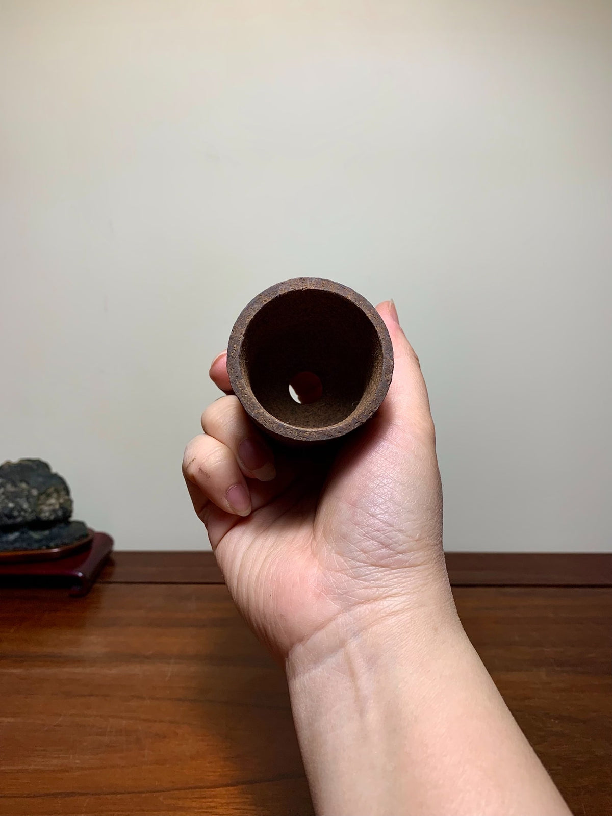 Takahashi Akio Cut-Foot Cylindrical Pot Japanese Bonsai Pot