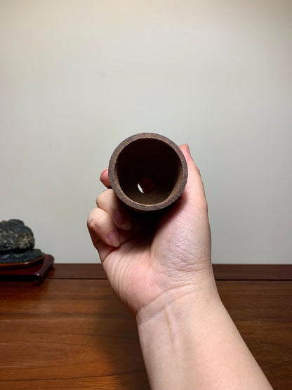Takahashi Akio Cut-Foot Cylindrical Pot Japanese Bonsai Pot