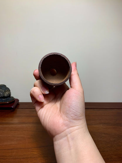 Takahashi Akio Cut-Foot Cylindrical Pot Japanese Bonsai Pot