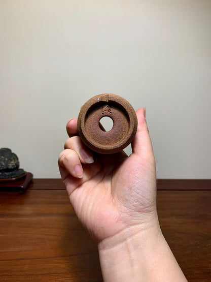 Takahashi Akio Cut-Foot Cylindrical Pot Japanese Bonsai Pot