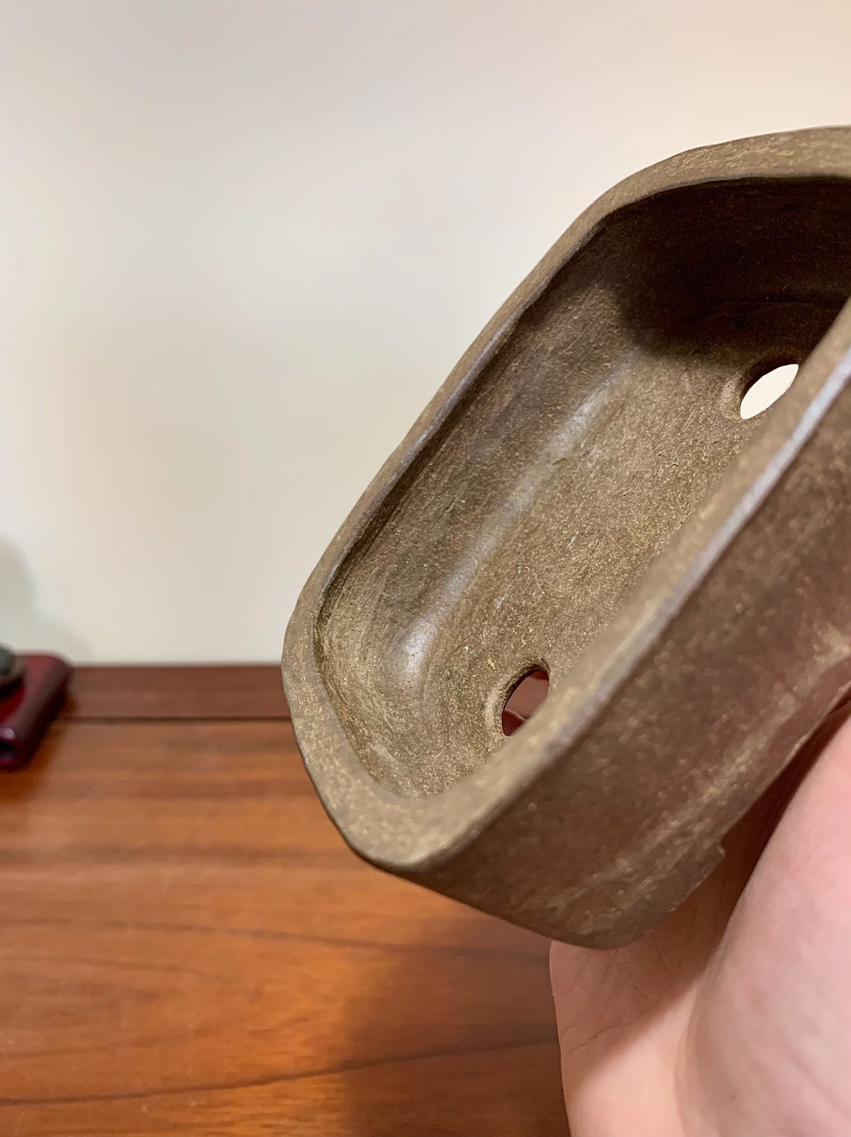Man'kō Shūzan Hand-Made Rectangular Japanese Pot
