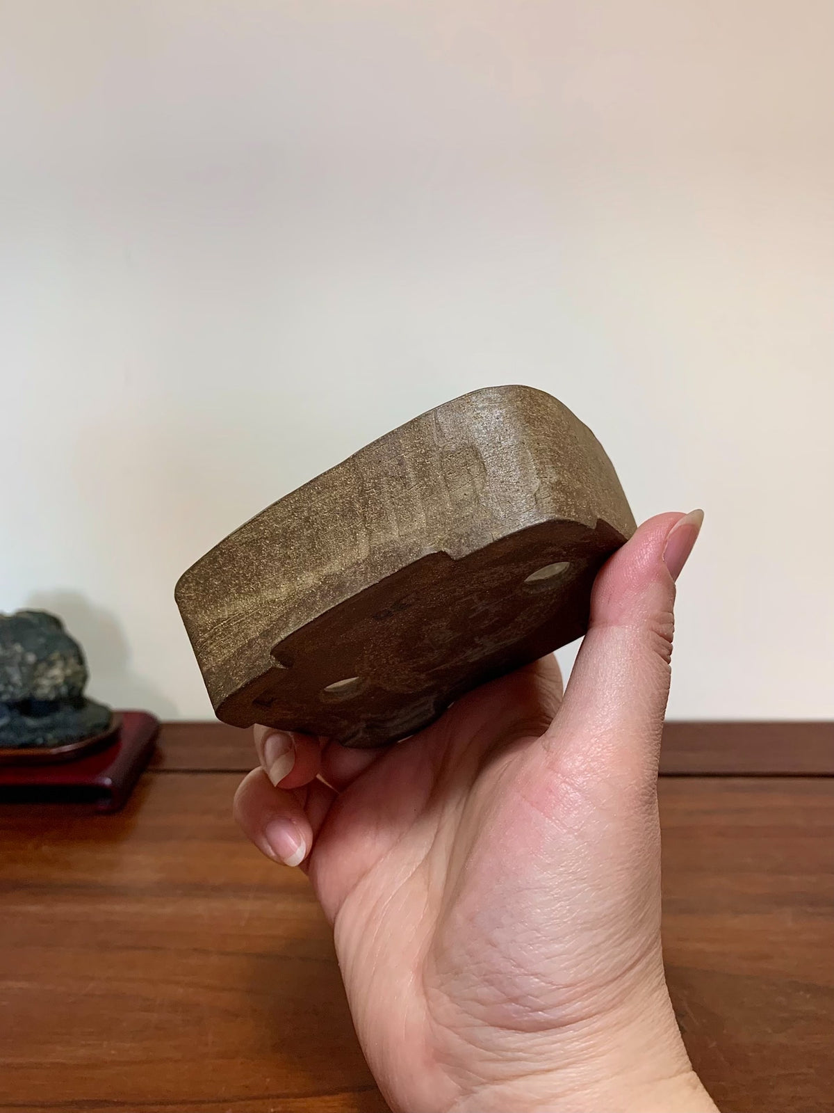 Man'kō Shūzan Hand-Made Rectangular Japanese Pot