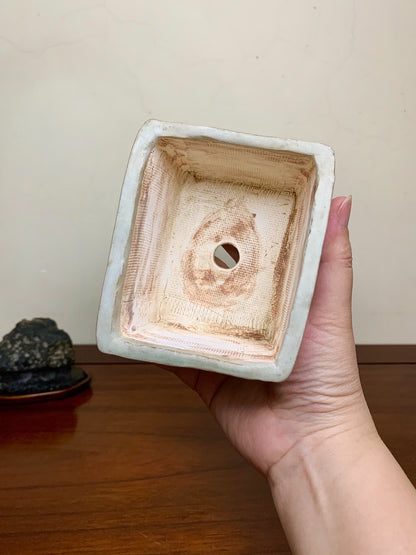 Heian Tōfuku-Ji Blue-And-White Crab Rectangular Japanese Flower Pot