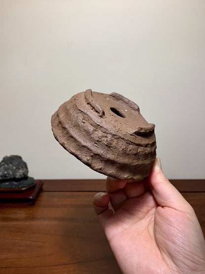 Matsumoto Reikō Hand-Pinched Outer Rim Middle Band Nanban Nanban Pot