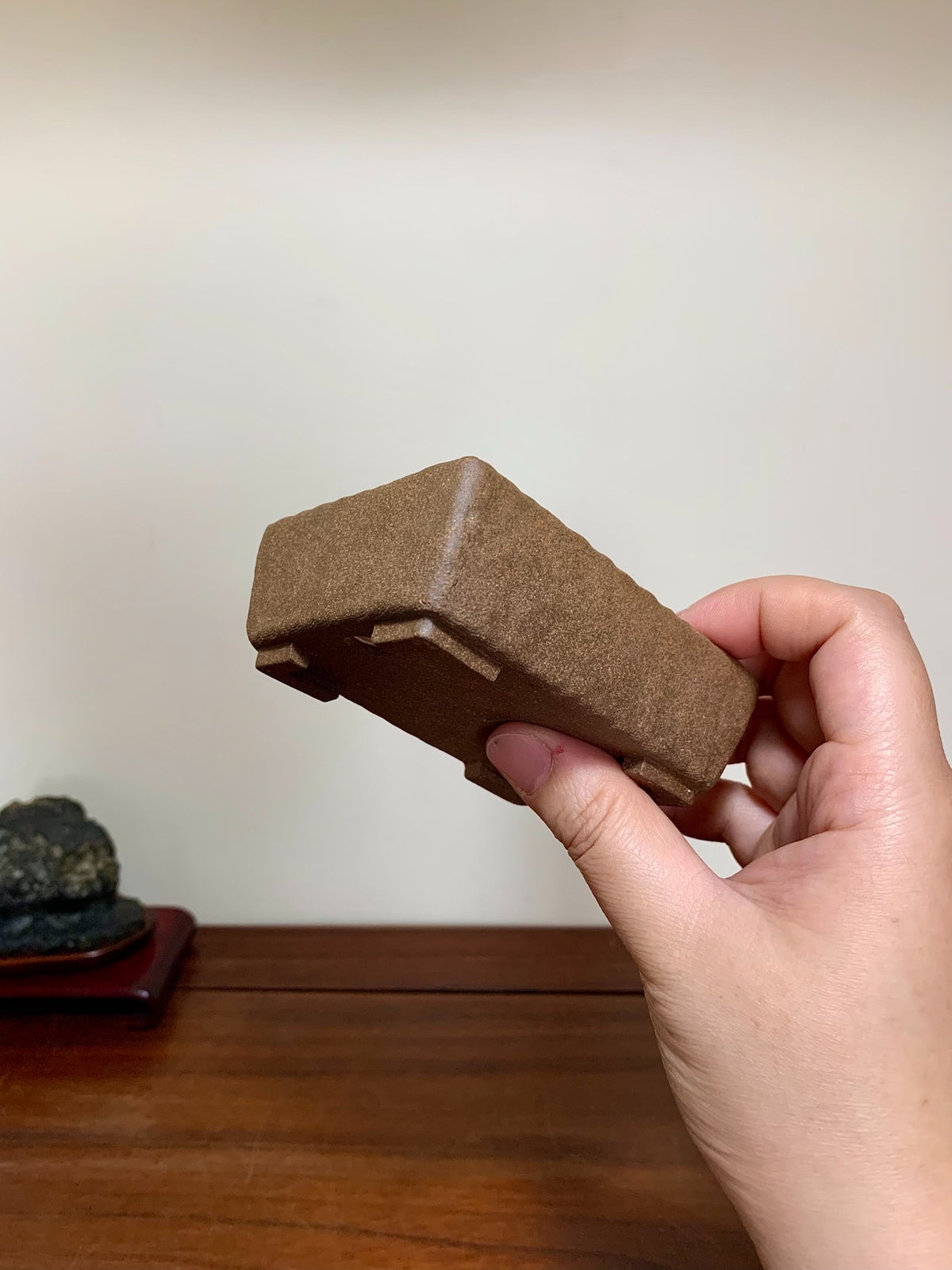 Kiso No Kawa Shuishi Cut-Foot Rectangular Japanese Pot