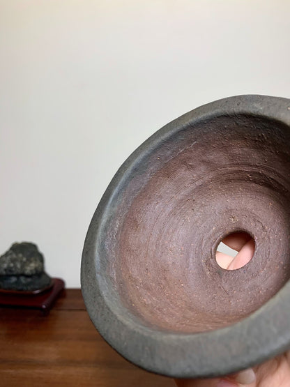 Kozukuri Sōsen Outer Rim with Thunder Pattern, Nanban Conical Japanese Flower Pot