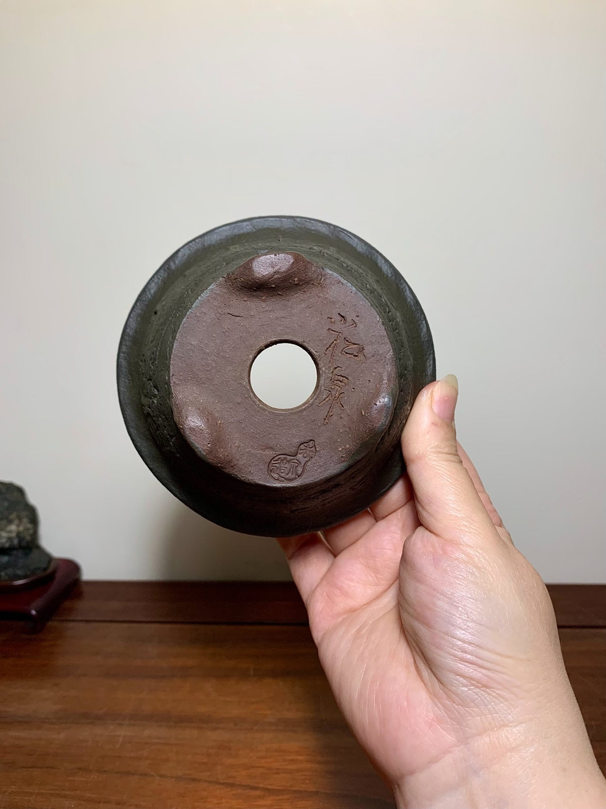 Kozukuri Sōsen Outer Rim with Thunder Pattern, Nanban Conical Japanese Flower Pot